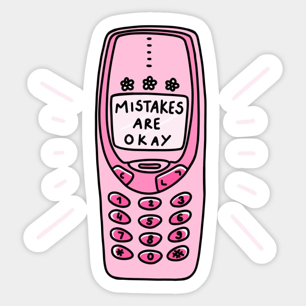 Mistakes are okay Sticker by joyfulsmolthings